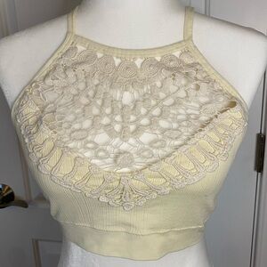 Ivory bralette/ crop top